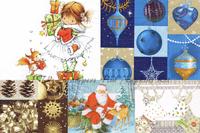 Designer Large Napkins Kit - Christmas Set 1