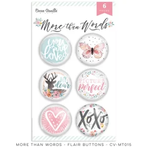 Coco vanilla more than words flair buttons